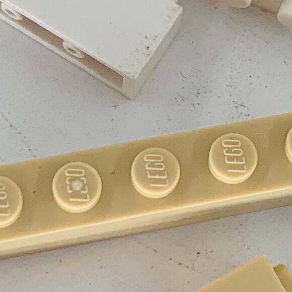 LEGO 1x6 Bricks Tile Bulk Lot of 10 Multicolor Building Blocks White Blue Tan - Picture 5 of 6